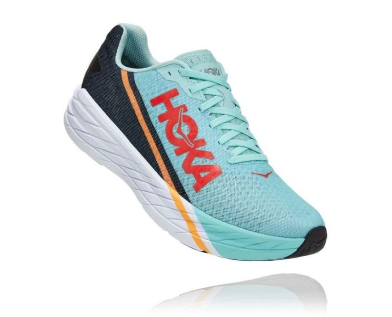 Hoka | Women's Rocket X Running Shoe Eggshell Blue / Black