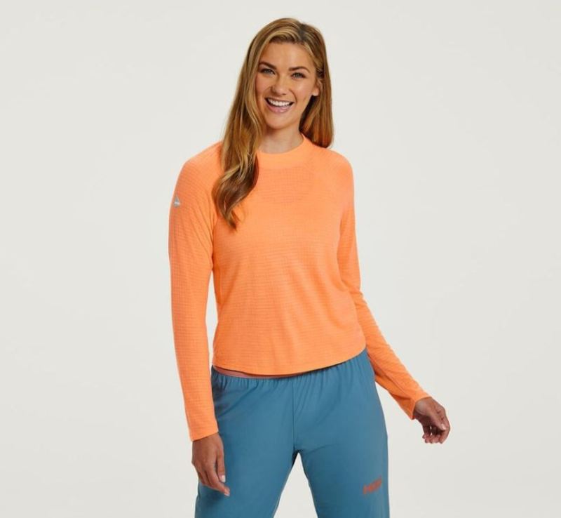 Hoka | Women's Merino Blend Long Sleeve Cantaloupe