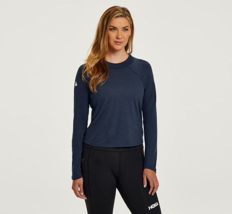 Hoka | Women's Merino Blend Long Sleeve Outerspace