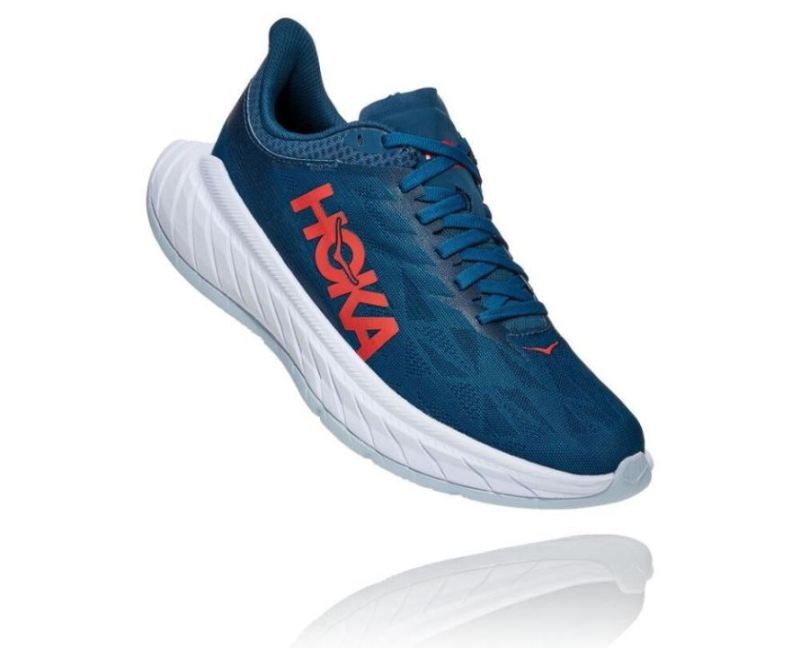 Hoka | Women's Carbon X 2 Moroccan Blue / Hot Coral