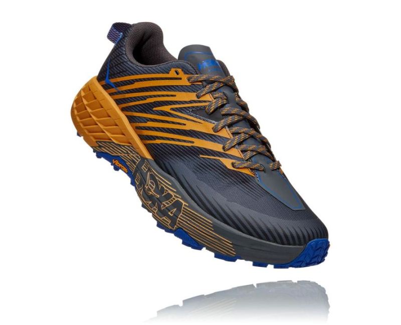 HOKA | MEN'S SPEEDGOAT 4 CASTLEROCK / GOLDEN YELLOW