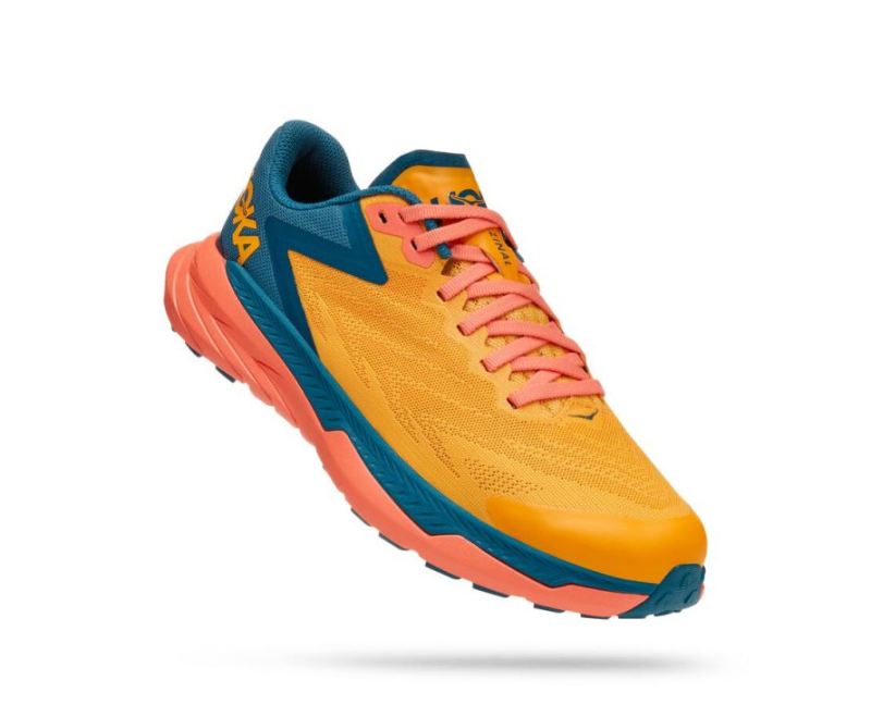 HOKA | WOMEN'S ZINAL RADIANT YELLOW / CAMELLIA