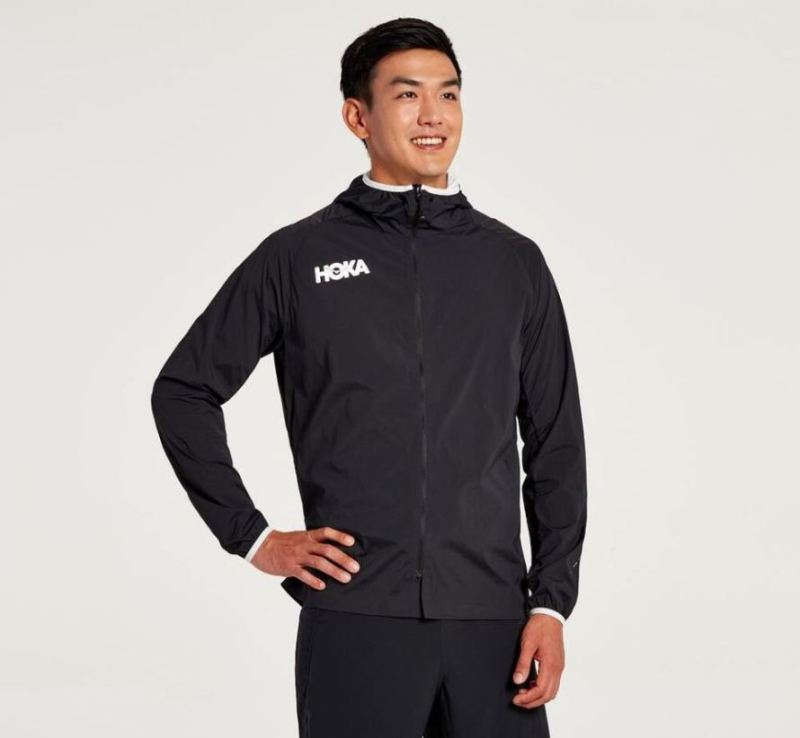 Hoka | Men's Full-Zip Wind Jacket Black