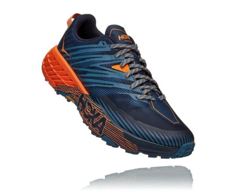 Hoka | Men's Speedgoat 4 Real Teal / Persimmon Orange