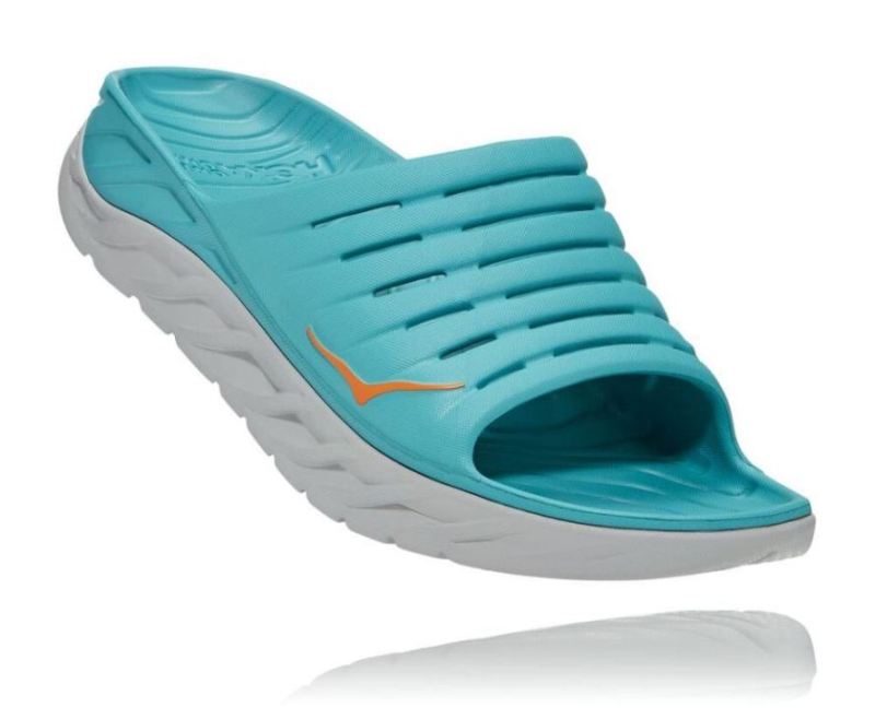 Hoka | Women's ORA Recovery Slide 2 Aquarelle / Blazing Orange