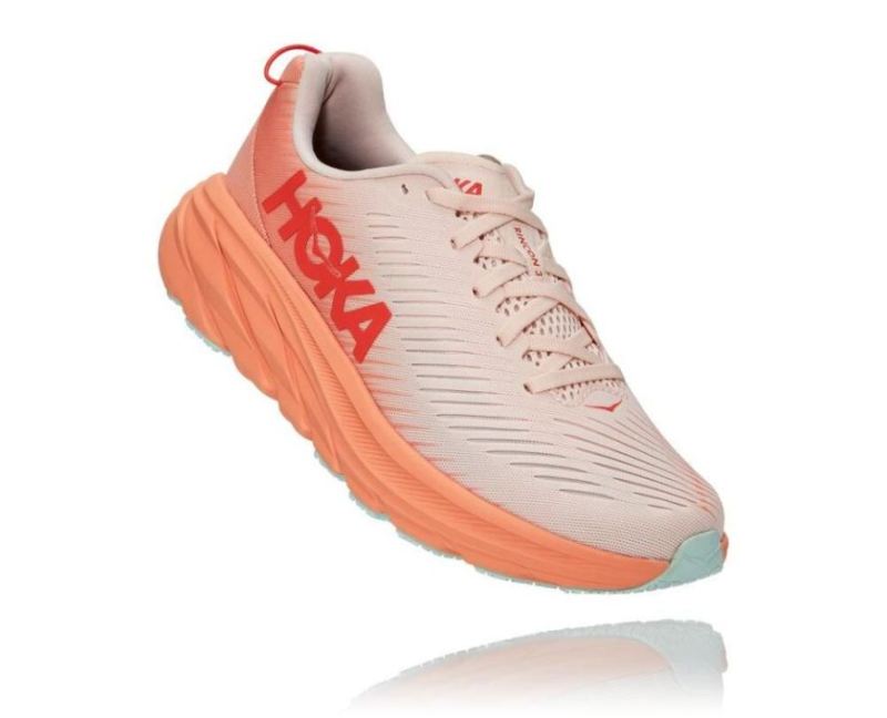 Hoka | Women's Rincon 3 Silver Peony / Cantaloupe