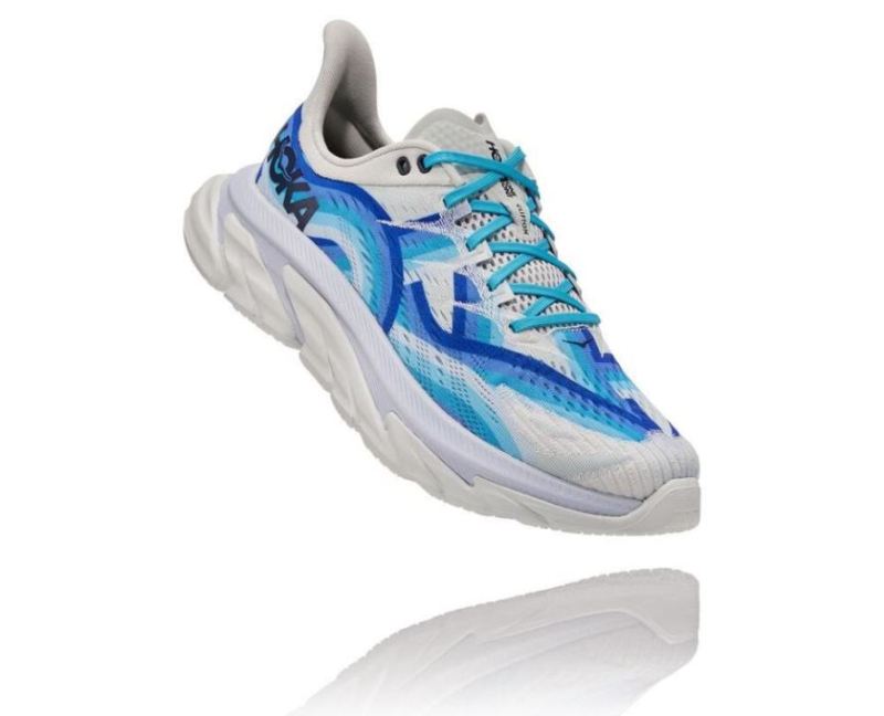 Hoka | Men's Clifton Edge Geometric Dazzling Blue / Blue Flower