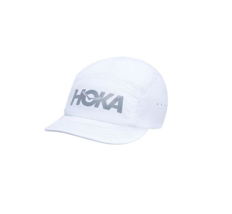 Hoka | Men's Packable Trail Hat White / Castlerock