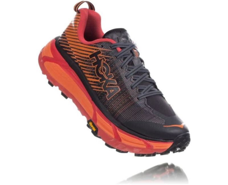 Hoka | Men's EVO Mafate 2 Black / Poppy Red