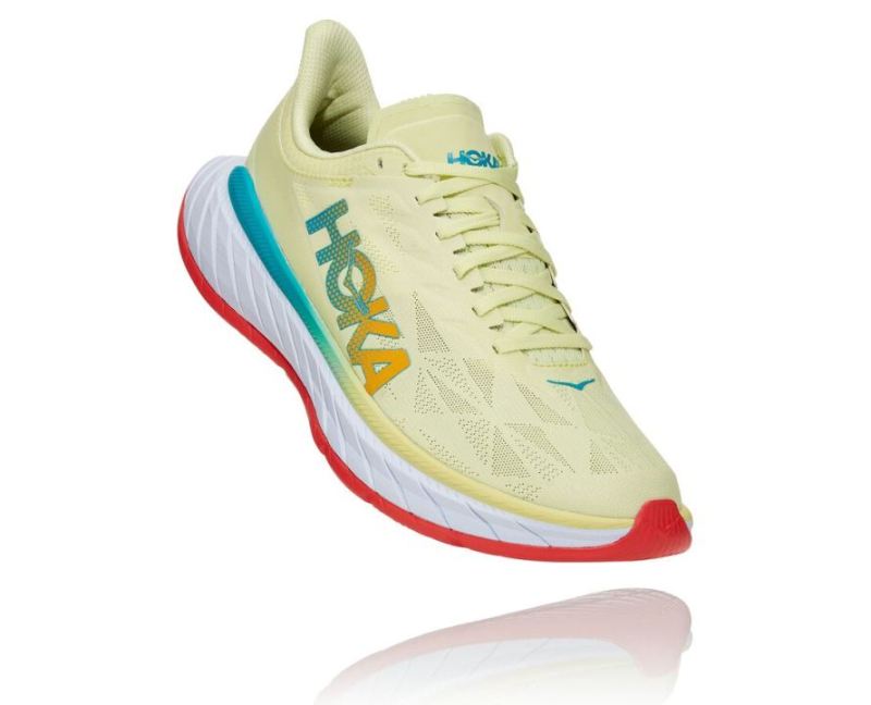 HOKA | MEN'S CARBON X 2 LUMINARY GREEN / HOT CORAL