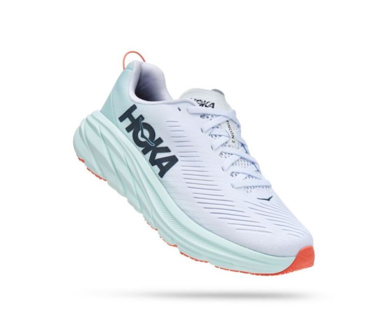 HOKA | WOMEN'S RINCON 3 WHITE / BLUE GLASS