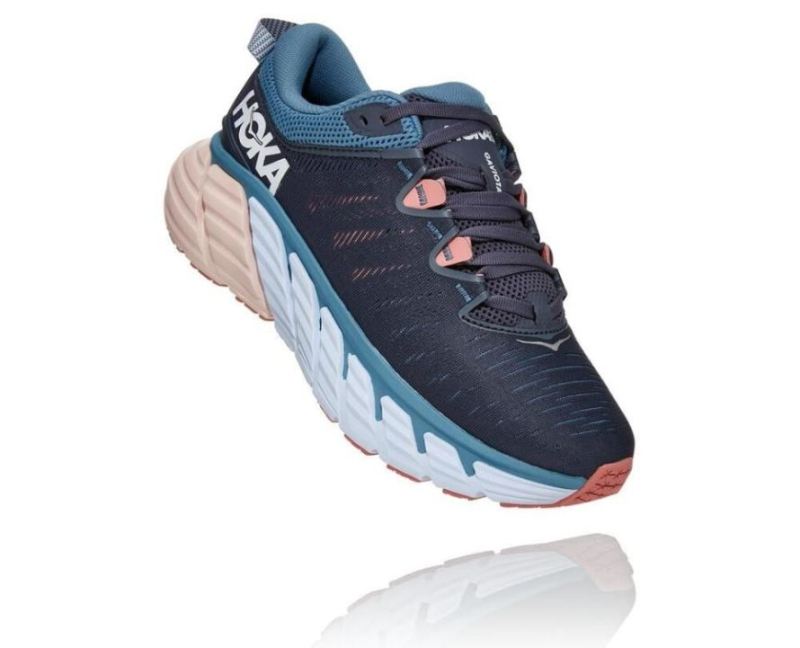 Hoka | Women's Gaviota 3 Road Running Shoe Ombre Blue / Rosette