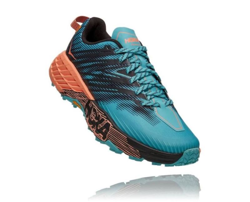 Hoka | Women's Speedgoat 4 Aquarelle / Cantaloupe