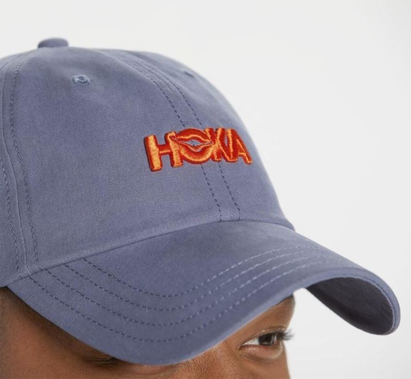 Hoka | Men's HOKA Casual Hat Blue Grey / Vermilion Orange