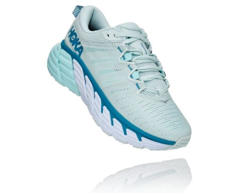 Hoka | Women's Gaviota 3 Road Running Shoe Morning Mist / Blue Tint