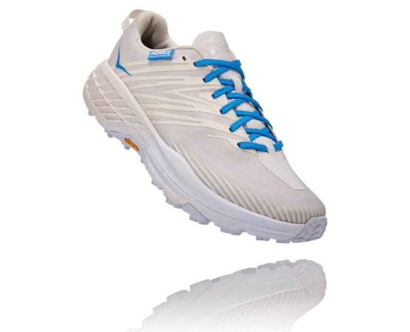 Hoka | Men's Hoka X Tint Speedgoat 4 Marshmallow / Cyan Blue