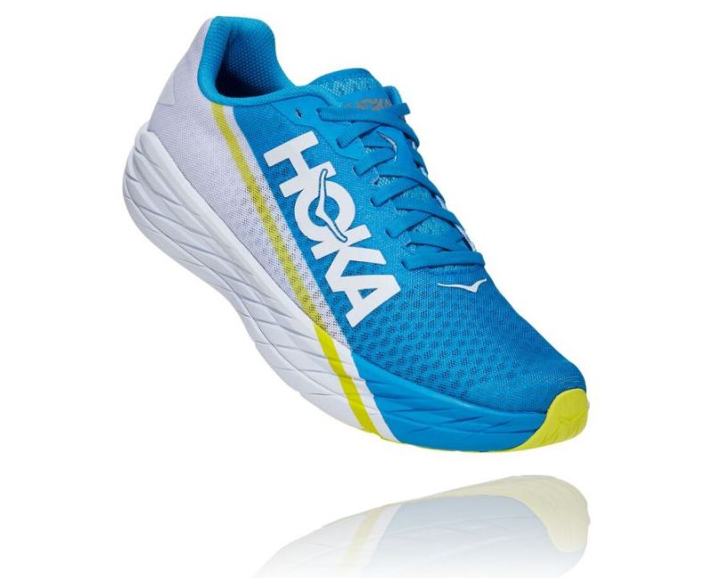 HOKA | MEN'S ROCKET X WHITE / DIVA BLUE