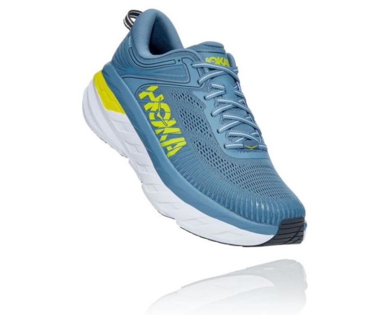 Hoka | Men's Bondi 7 Provincial Blue / Citrus