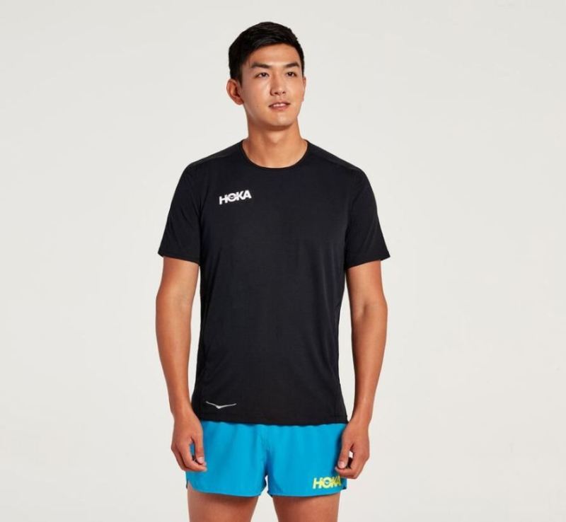 Hoka | Men's Performance Short Sleeve Black