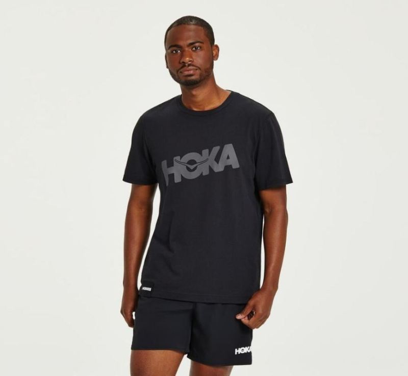 Hoka | Men's Brand Tee Black / Castlerock