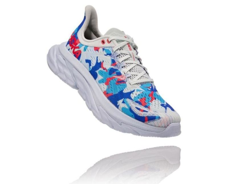 Hoka | Men's Clifton Edge Geometric Ballad Blue / Blue Flower