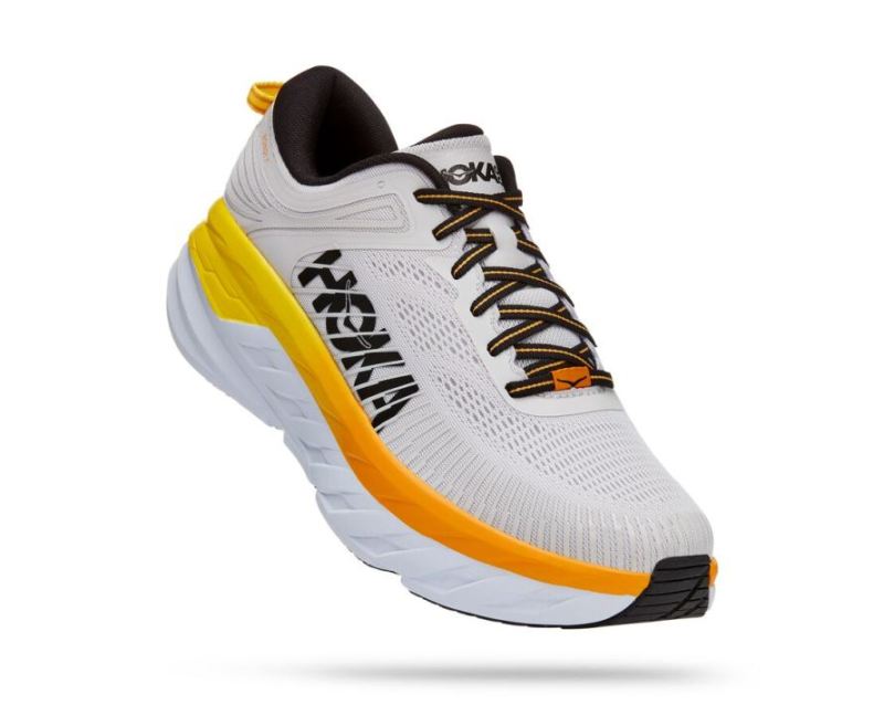 HOKA | MEN'S BONDI 7 NIMBUS CLOUD / RADIANT YELLOW