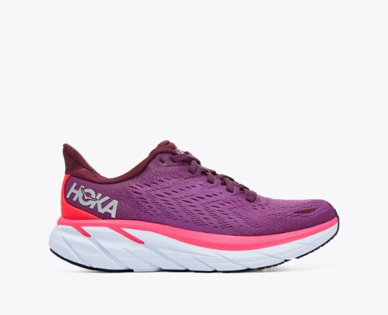 Hoka | Women's Clifton 8-Grape Wine / Beautyberry