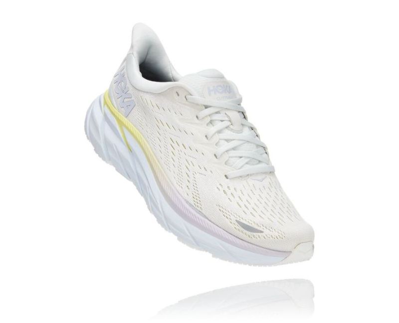 HOKA | WOMEN'S CLIFTON 8 BLANC DE BLANC / BRIGHT WHITE