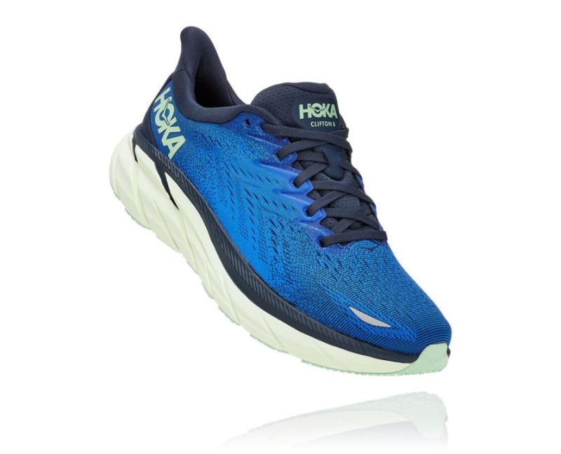 HOKA | MEN'S CLIFTON 8 DAZZLING BLUE / OUTER SPACE