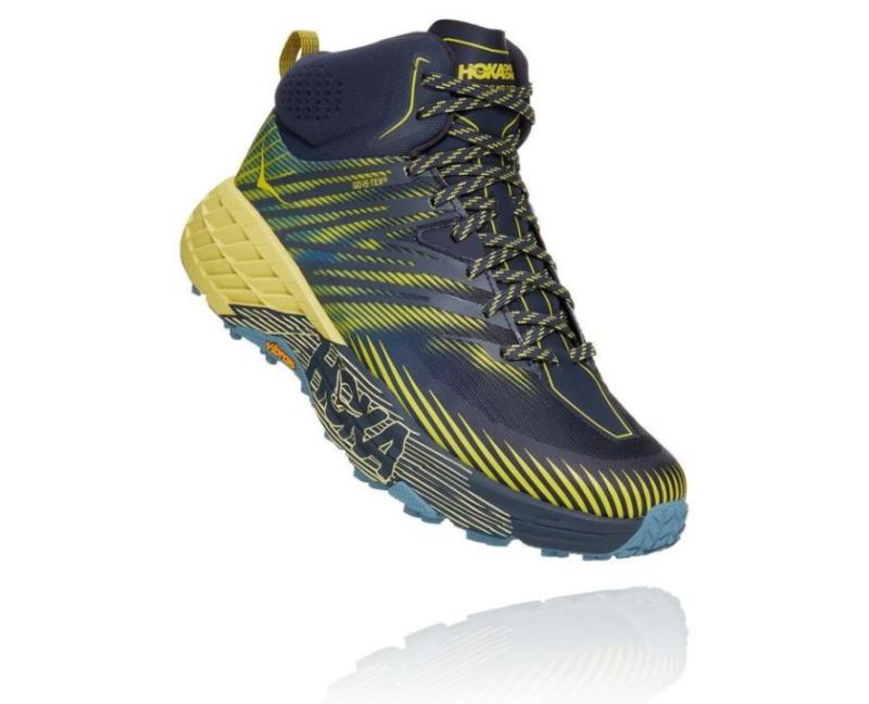 Hoka | Men's Speedgoat Mid GORE-TEX 2 Ombre Blue / Blue Sheen