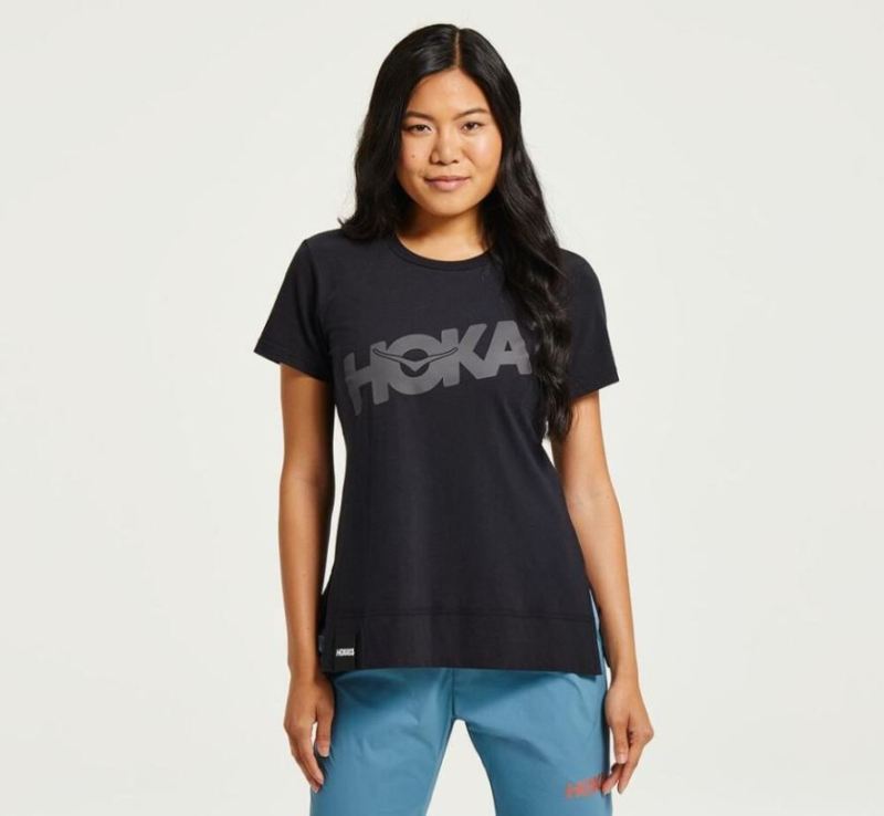 Hoka | Women's Brand Tee Black / Castlerock