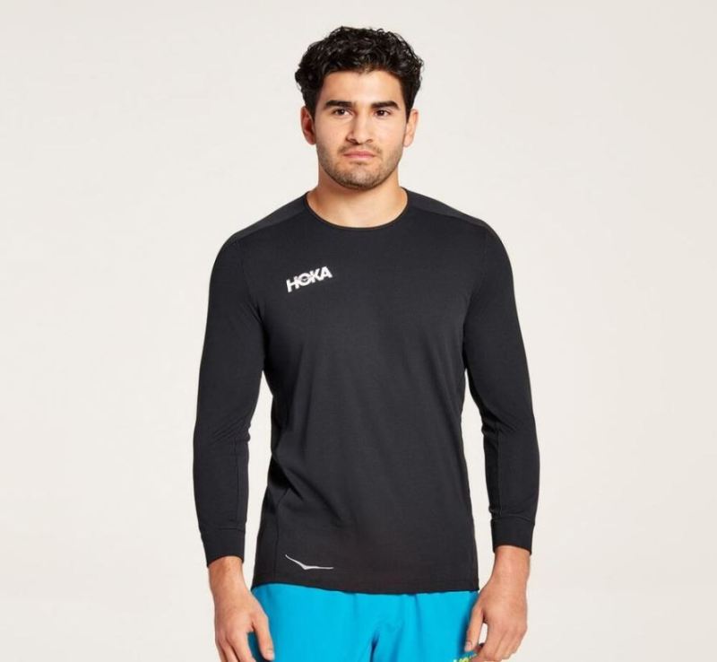 Hoka | Men's Performance 3/4 Sleeve Black