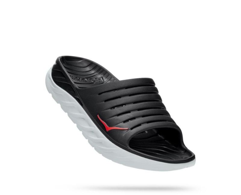 HOKA | MEN'S ORA RECOVERY SLIDE BLACK / FIESTA