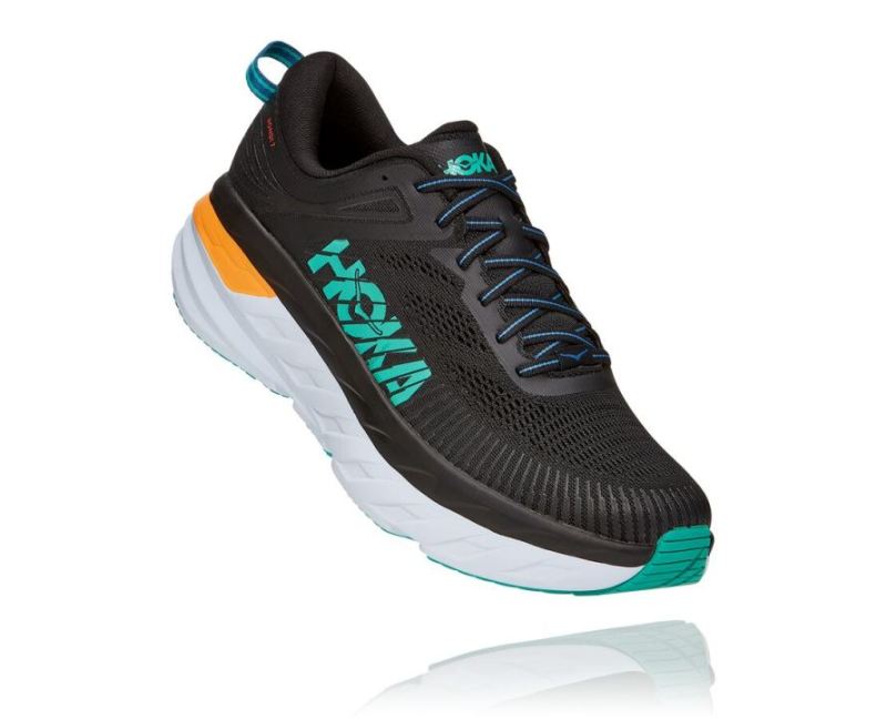 HOKA | MEN'S BONDI 7 BLACK / ATLANTIS