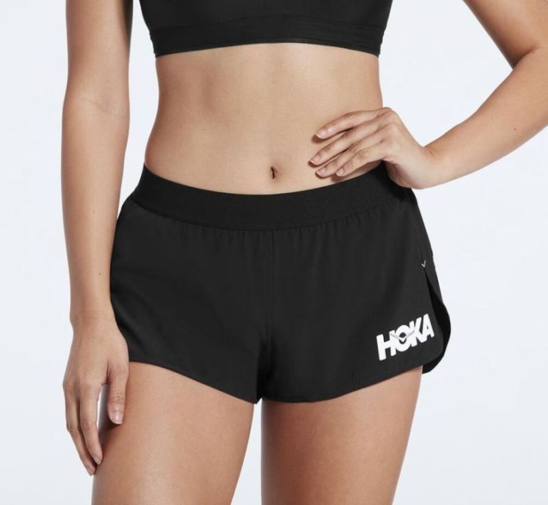 Hoka | Women's Performance Woven 2" Short Black