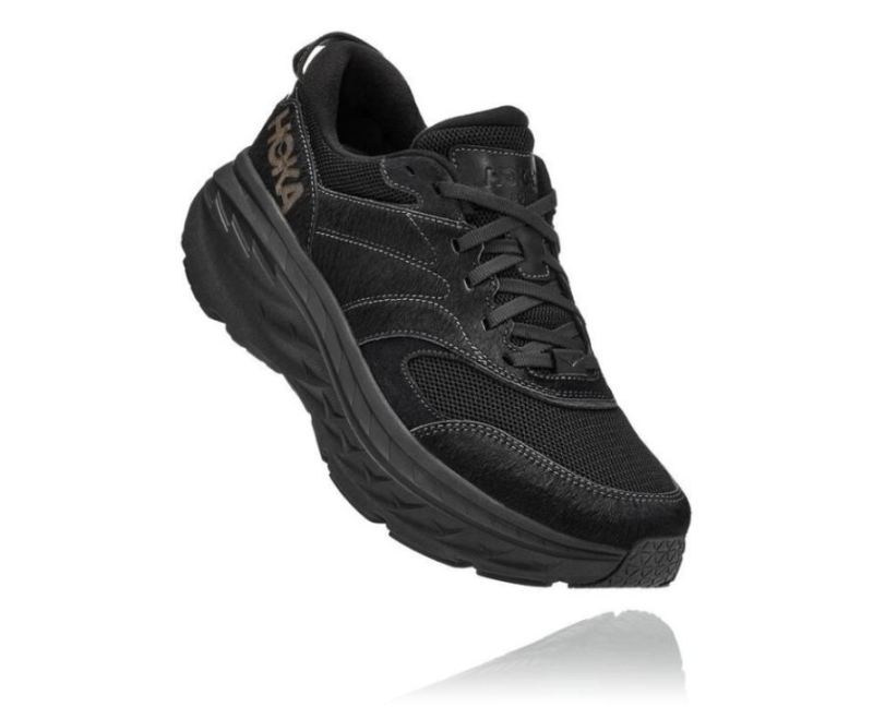 Hoka | Women's Hoka X Eg Bondi L Black Cow Hair