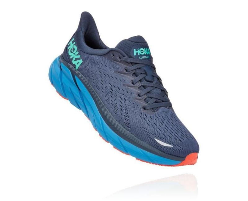 Hoka | Women's Clifton 8 Outer Space / Vallarta Blue