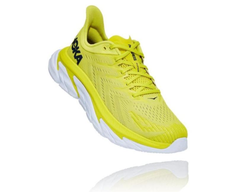 Hoka | Men's Clifton Edge Citrus / White