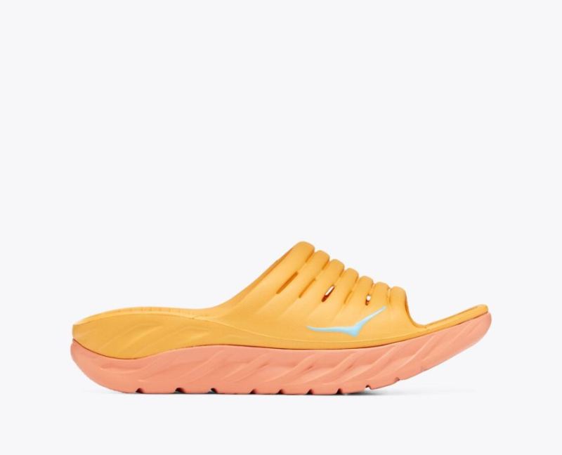 Hoka | Women's Ora Recovery Slide-Amber Yellow / Shell Coral