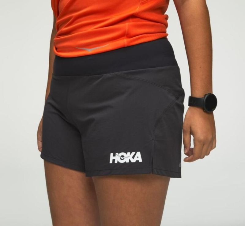 Hoka | Women's Performance Woven 4" Short Black