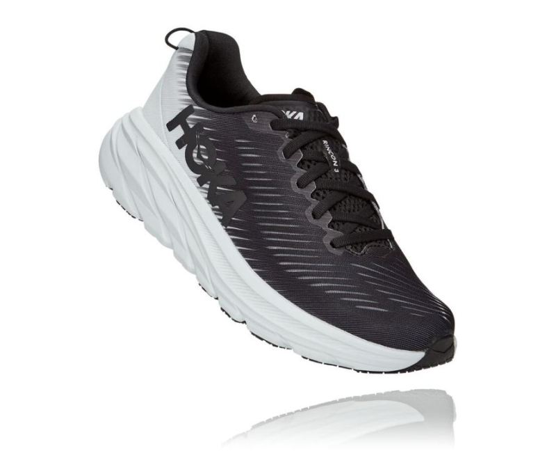 HOKA | WOMEN'S RINCON 3 BLACK / WHITE