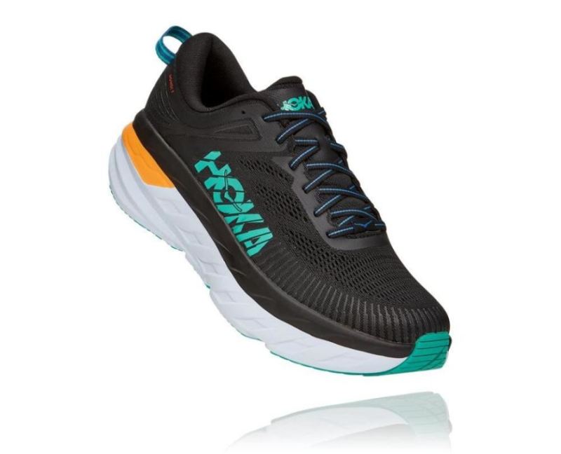 Hoka | Men's Bondi 7 Black / Atlantis