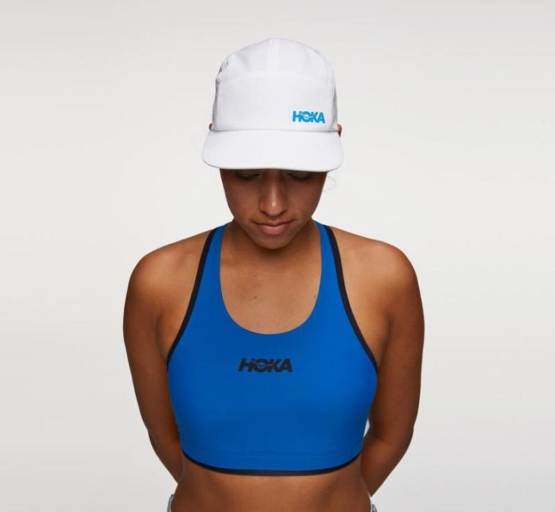 Hoka | Men's Adjustable Performance Hat White / Diva Blue