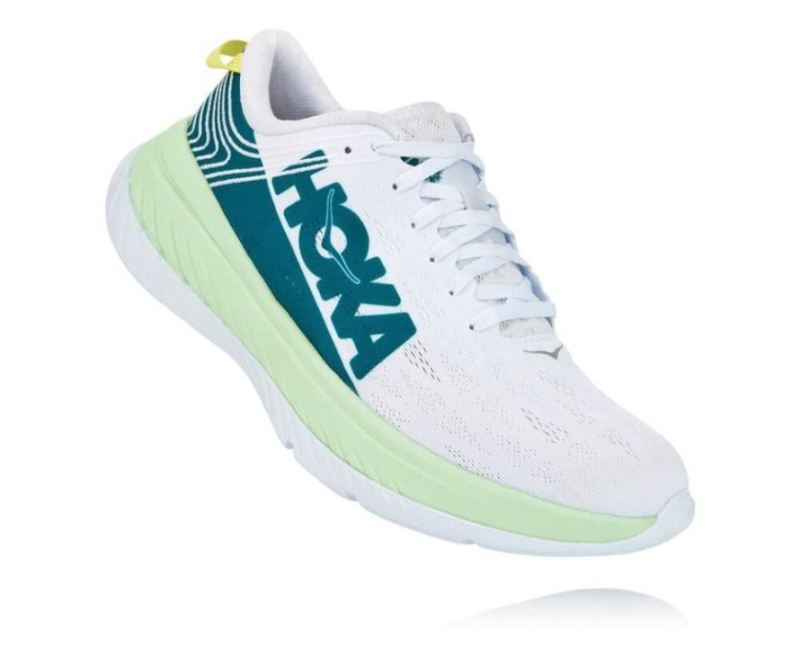 Hoka | Men's Carbon X Green Ash / White