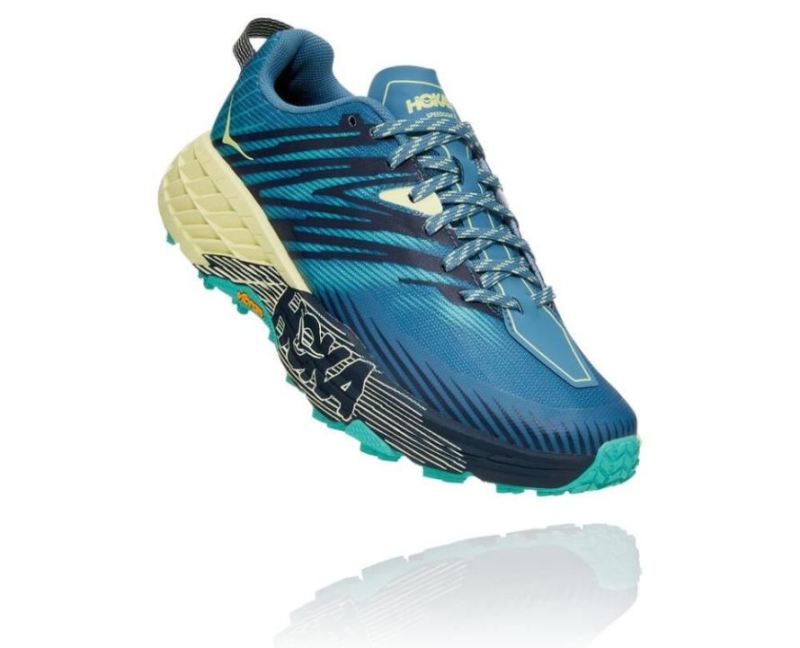 Hoka | Women's Speedgoat 4 Provincial Blue / Luminary Green